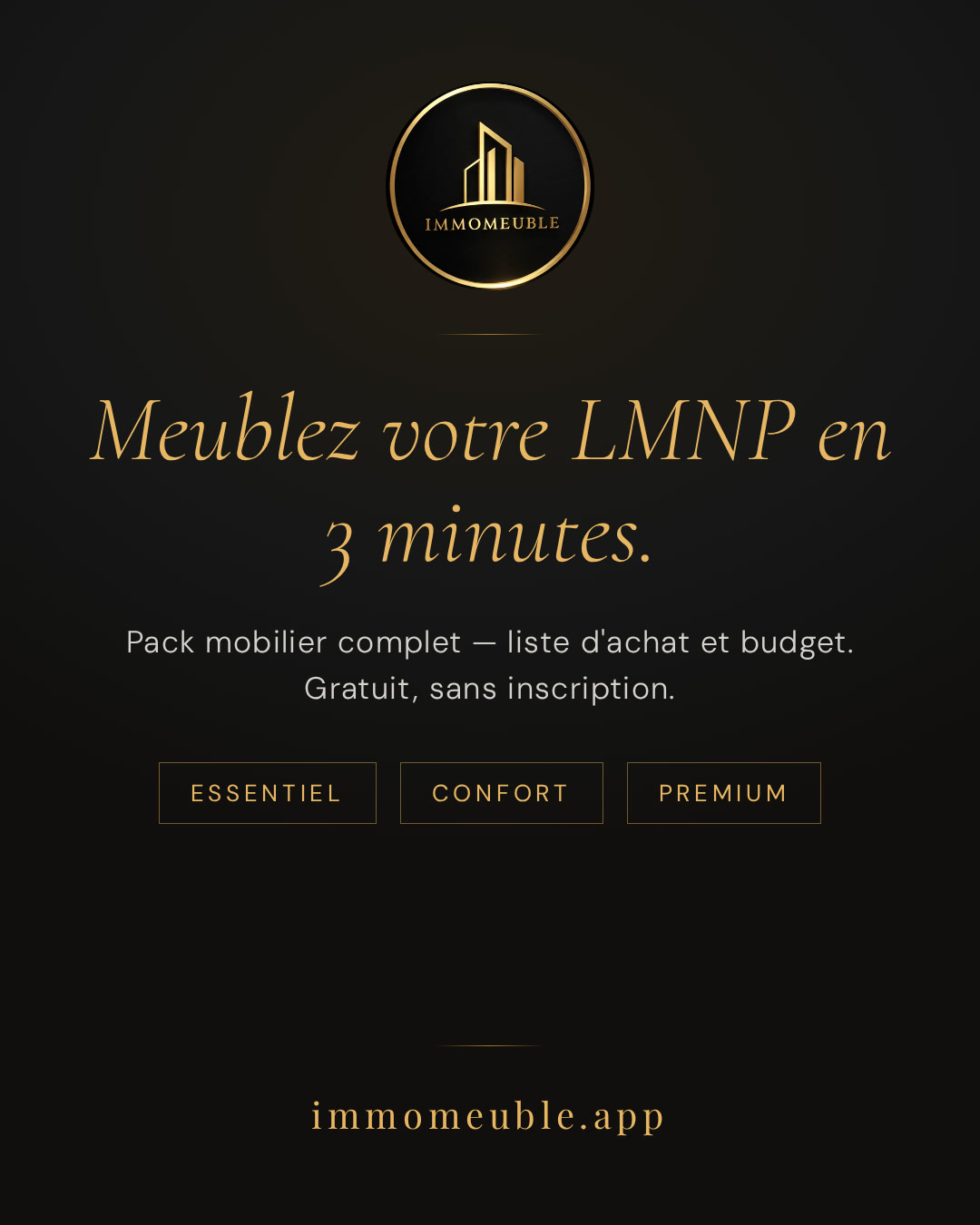 Meublez votre LMNP en 3 minutes